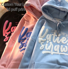Heavyweight Cotton Hoodie 330-500GSM Custom Logo Hooded Sweatshirt OEM